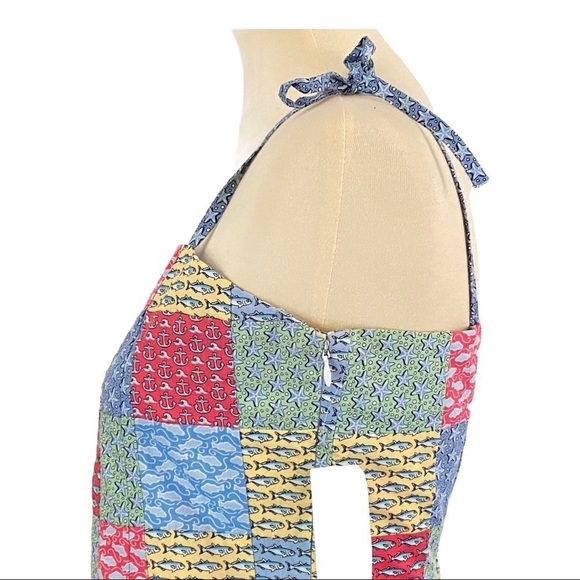NWT Girls’ Vineyard Vines Classic Patchwork Sunny Side Print Shift Dress Size 16 - Picture 5 of 9